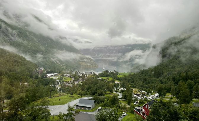 Uitzicht op Eidfjord 